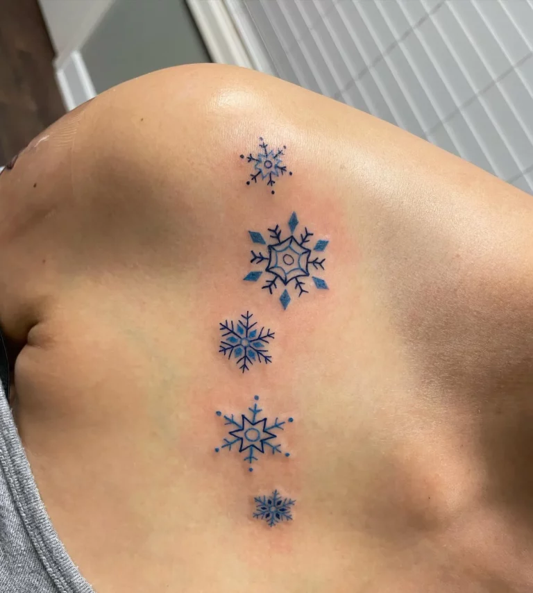 25 Snowflake Tattoo Ideas for a Frosty Touch